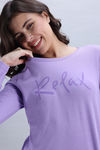 Zivame Knit Poly Pyjama Set - Lavender Fog — thumbnail 5